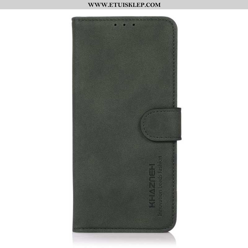 Etui Folio do Samsung Galaxy M32 Efekt Teksturowanej Skóry Khazneh